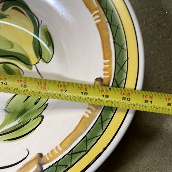 Antica Fornace Very Large Ceramic Serving Dish w/Colorful Design Made In Italy - Picture 11 of 12